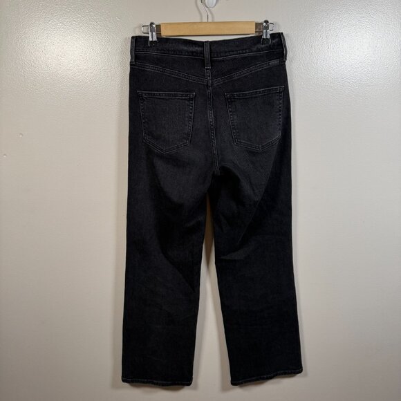 AYR Secret Sauce Wide Leg Jeans Size 27 Short Black Date Night Wash High Rise - Picture 2 of 11
